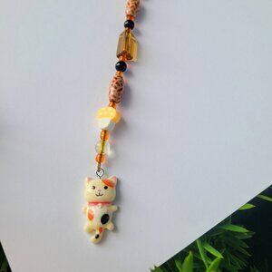 Calico Cat Keychain - Handmade